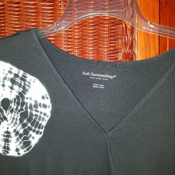 Soft Surroundings Tie Dye Top Petite Large Made in USA - Picture 3 of 12